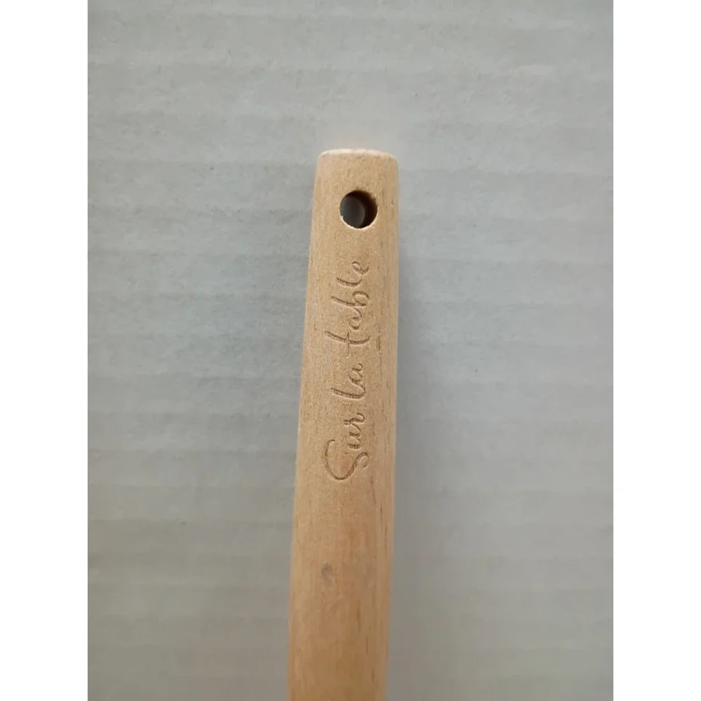 Sur La Table Red & Gray Spatulas Silicone w/ Wooden Handle Quantity = 2
